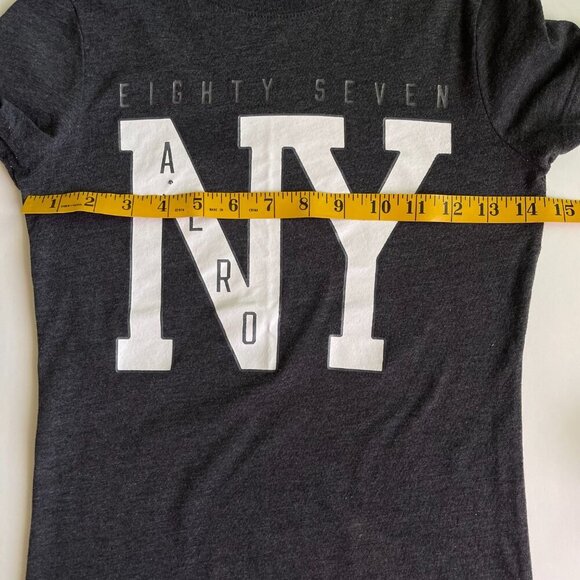 Aeropostale Gray NY Graphic Tee Size XS - Picture 7 of 7